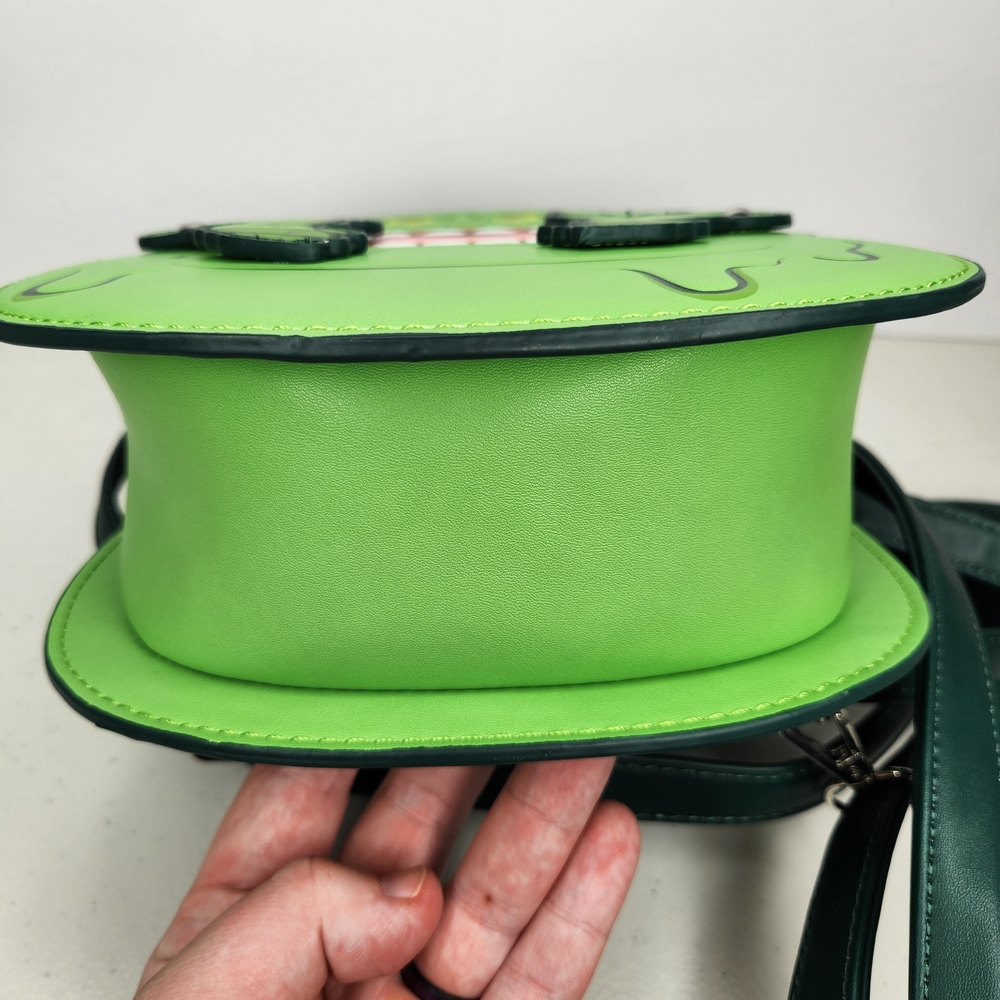 Loungefly Ghostbusters Slimer Green Convertible Backpack Crossbody Bag - Picture 8 of 11